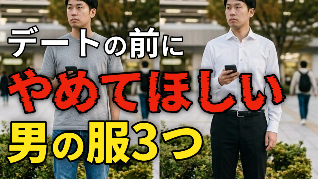デートの前にやめてほしい男の服3つ