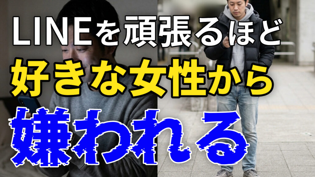LINEを頑張るほど好きな女性から嫌われる