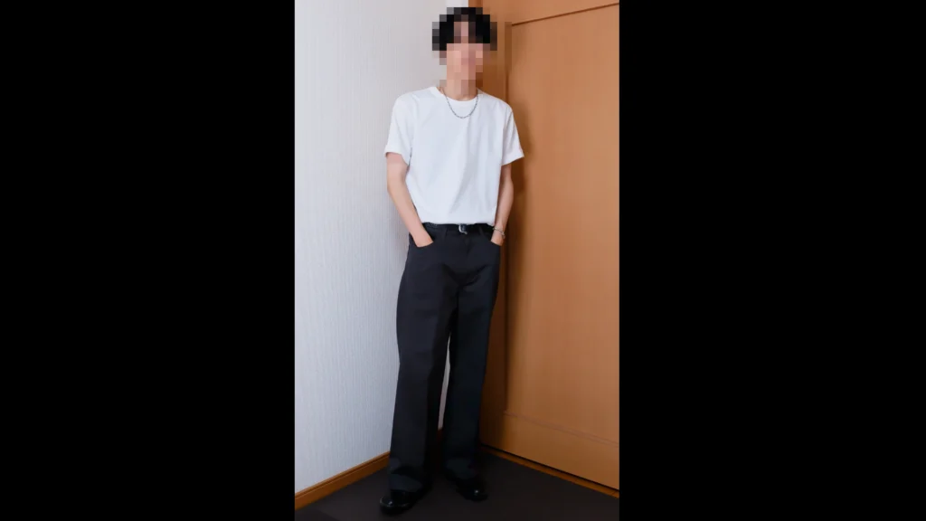 30代以降の目安となる太さのパンツ